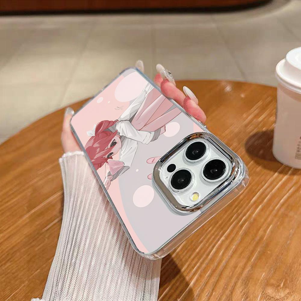 Fukouna Girl K-Kasane T-Teto Phone Case For Iphone 17 16 15 14 13 12 11 Pro Max Xr Air Plus Silicone Cover Silver Hard Shell Co