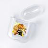 Demon Slayer Nezuko Zenitsu Tanjirou Transparent Airpods Case for Funda Airpods 2/1 Cover Kimetsu No Yaiba Soft TPU Case Coque