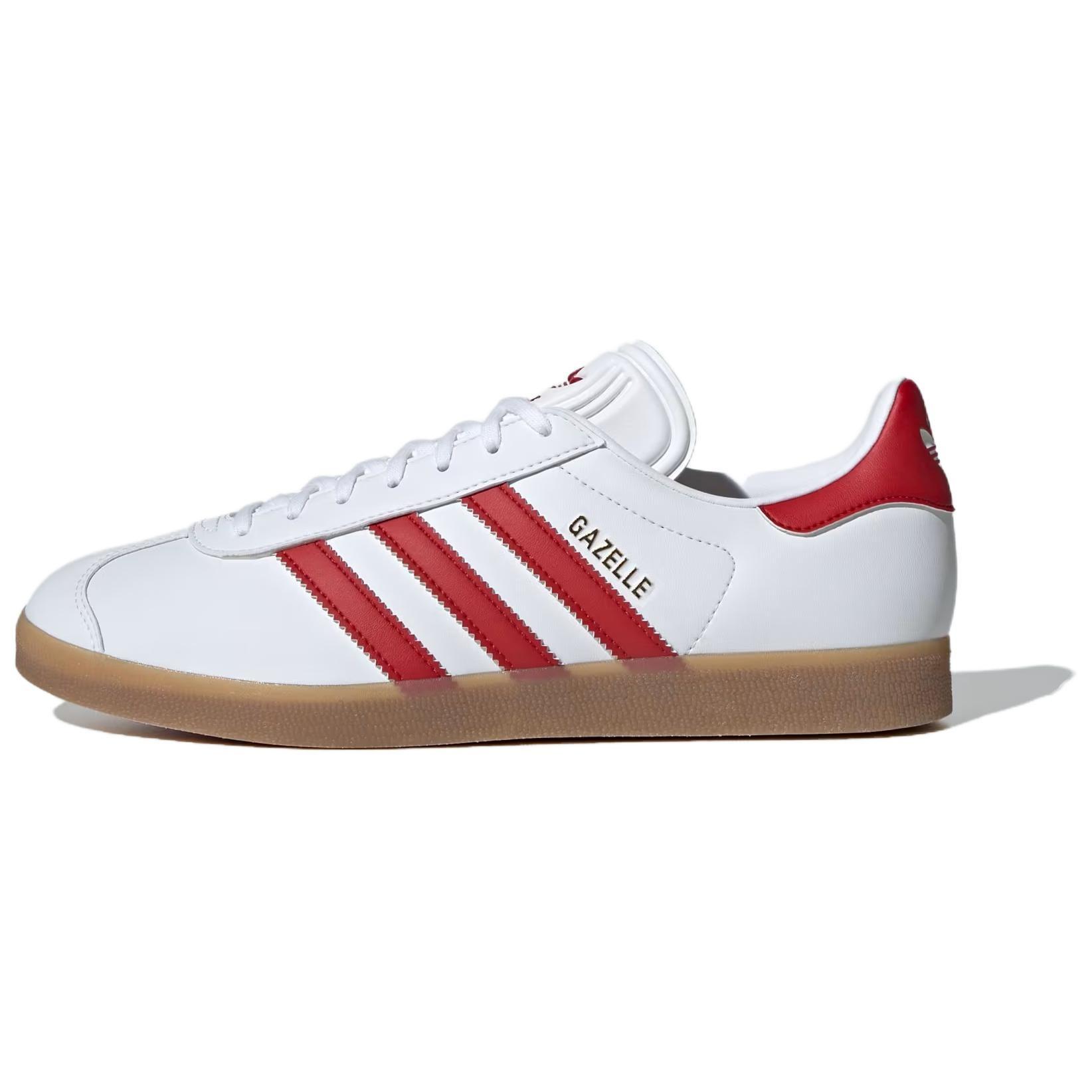 adidas Gazelle Leather  White Red Gum  Men s IH0377 EU 38