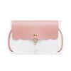 Fashion Contrast Pearl Charm Women's Bag Trend One Shoulder Sweet Crossbody Makeup Small Square Bag