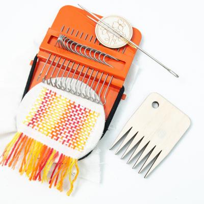 Darning Mini Loom 14 Hooks Machine Quick Easy DIY Repair Tool for Clothes for Design Art Craft Lovers