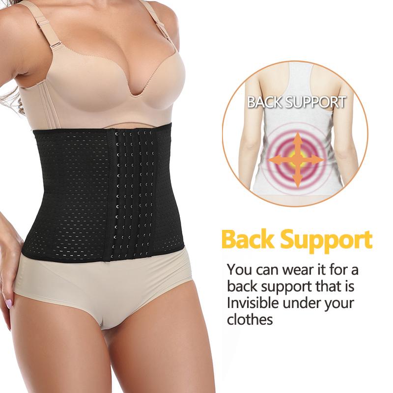 Lilvigor Slimming Waist Trainer Belt for Women Belly Cincher Body Shaper Fat Compression Strap Girdles Firm Hook Corset