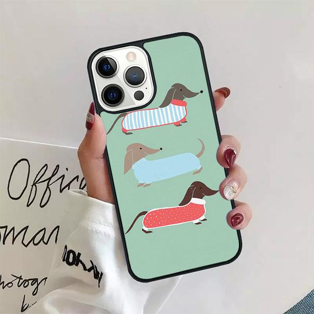 Sausage Dog Dachshund Art Coque Shell For iPhone 17 Air 15 16 14 13 12 Pro Max 11 Pro Max Plus Phone Case Cover