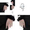 Trendy Heart Shaped Zirconia Adjustable Ring For Women Elegant Fashion Accessory
