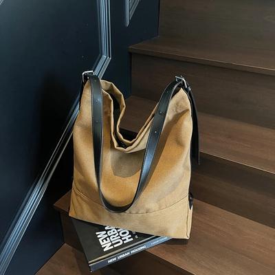 CANVAS Hasp Sewing Shoulder Bags Simple Large Capacity 2026 Brand Bags for Women Solid High Quality Fashi Crossbody Bags
