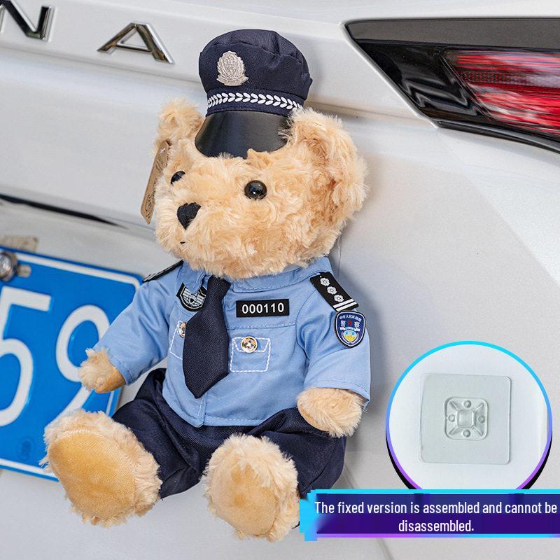 Firefighter Police Teddy Bear Plush Toy - Little Bear Cushion Wedding Gift