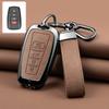 Zinc Alloy Leather Car Key Cover Housing Key Fob For Toyota Prius Camry Corolla C-Hr Chr Rav4 Land Cruiser Prado Key Fob