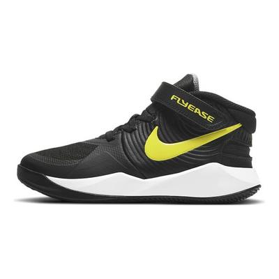 Team Hustle D9 FlyEase PS Czarne Wysokonapięciowe Buty Sportowe dla Dzieci Biało-Szare BV2951-013