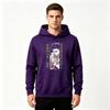 Men Anime Character Print Pullover Hoodie Casual Long Sleeve Sweatshirt for Daily Wear