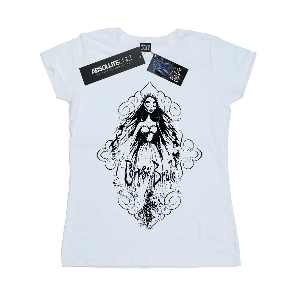 Corpse Bride Womens/Ladies Sketched Bride Cotton T-Shirt