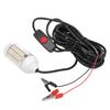 12V 15W Underwater Fishing Attract Light LED Lamp Fish Finding System Light with 30ft Power Cord and