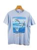 Aspro Mens T Shirt (The Wonderful Dolphins World) Blue Colour Size Medium M