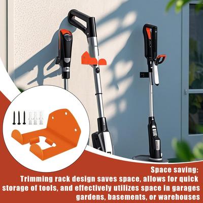 Heavy Duty Lawn Mower Hanger Grass Trimmer Rack Wall Mounted Storage Hanger Weedeater Organizer Holder Tool Rooms Storage Tool