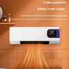 Malý nástěnný ventilátor USA/EU s funkcí topení Přenosný tichý ventilátor Montáž na stěnu Dvouúčelový ventilátor 3 rychlosti nastavitelné Pro obývací pokoj ložnici