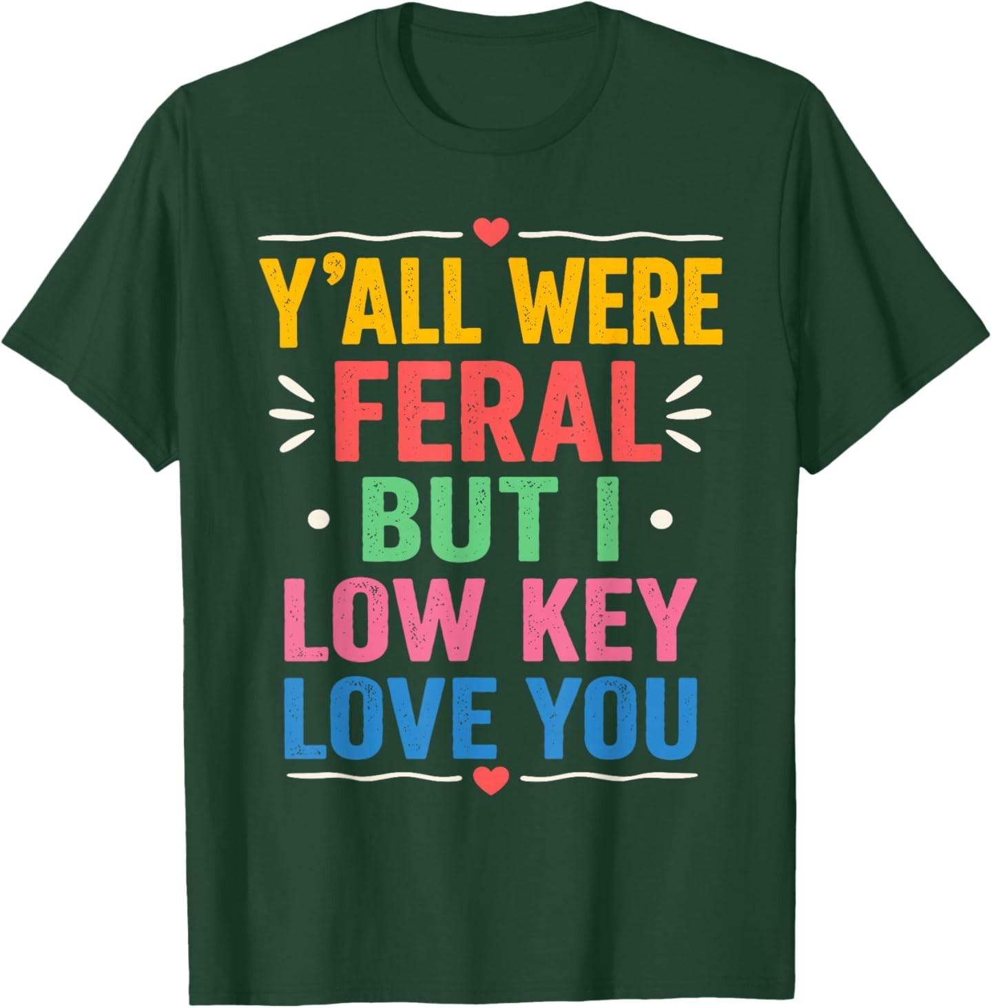 Y all were Feral But I Low Key Love You Raccoon Iced Coffee T-Shirt S разноцветный
