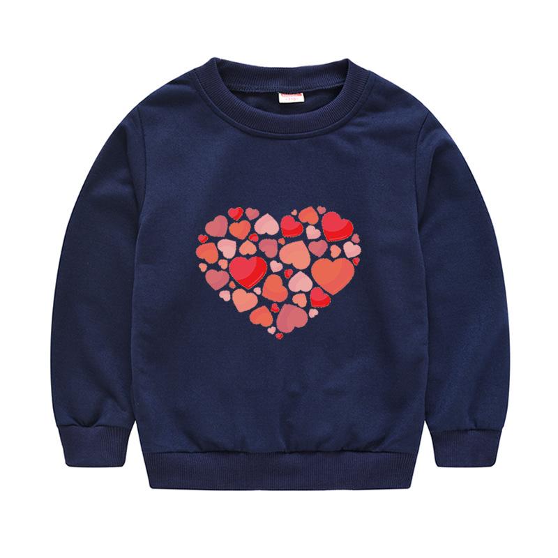 Children's Children's New Year Red Pullover Sweater Baby Cute Cartoon Avatar Round Neck Bottoming Shirt Tops