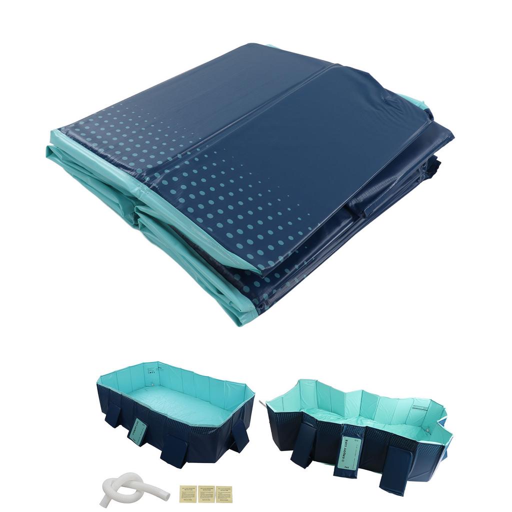 Backyard Pool Foldable Swimming Pool Foldable Swimming Pool Folding Oversize Bath Pool Inflation  for Home Outdoor Kids Pool