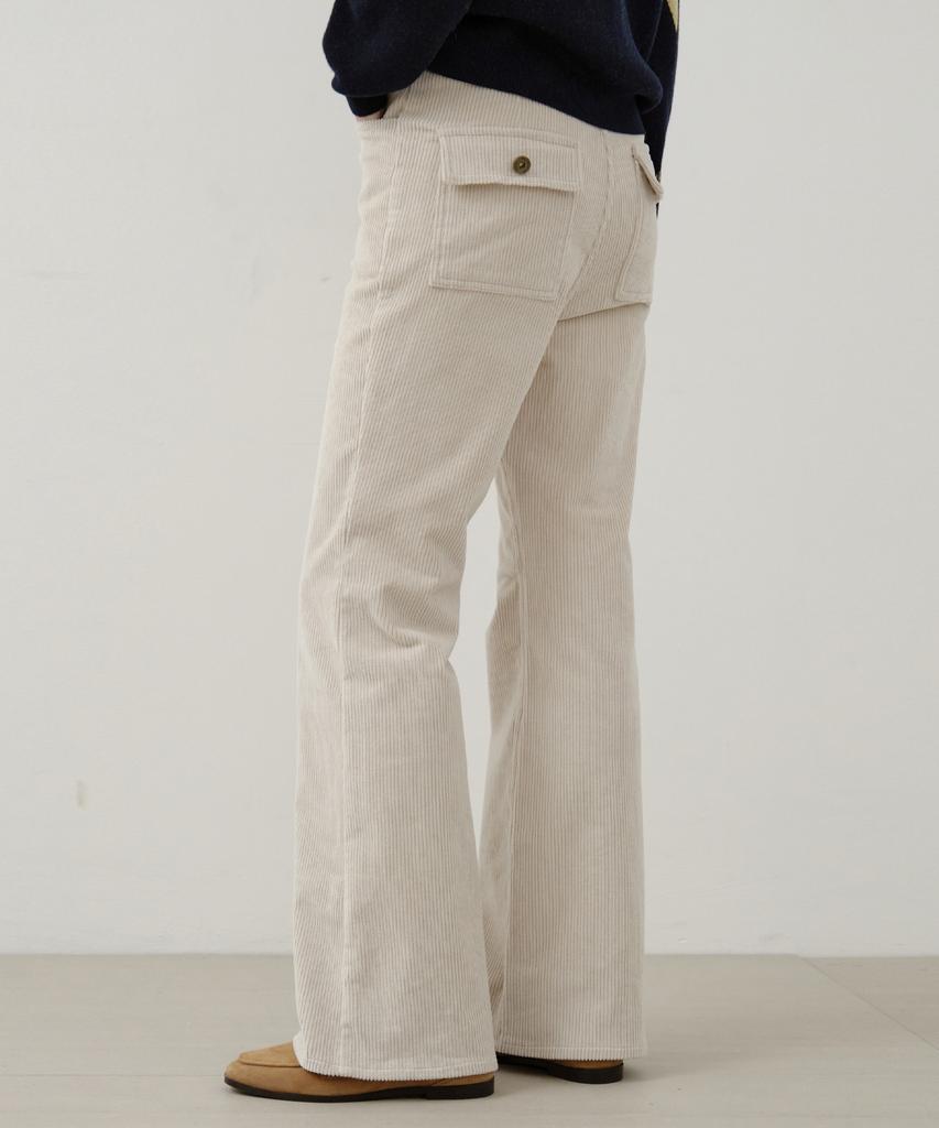 Wednesday Oasis For Woman Habit Corduroy Bootcut Pants_Cream(W25-Pt38)