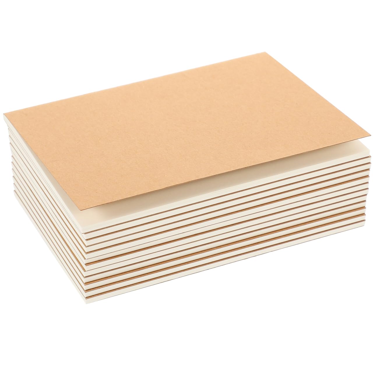 Toyvian A6 Kraft Blank Kraft Set of 12 Notebook, Planner, Notepad, Diary, 14x10cm, Cover,