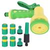 Garten Sprühgerät Set mit 8 Sprühmodi Hochdruck Sprinkler zum Bewässern Autowaschen