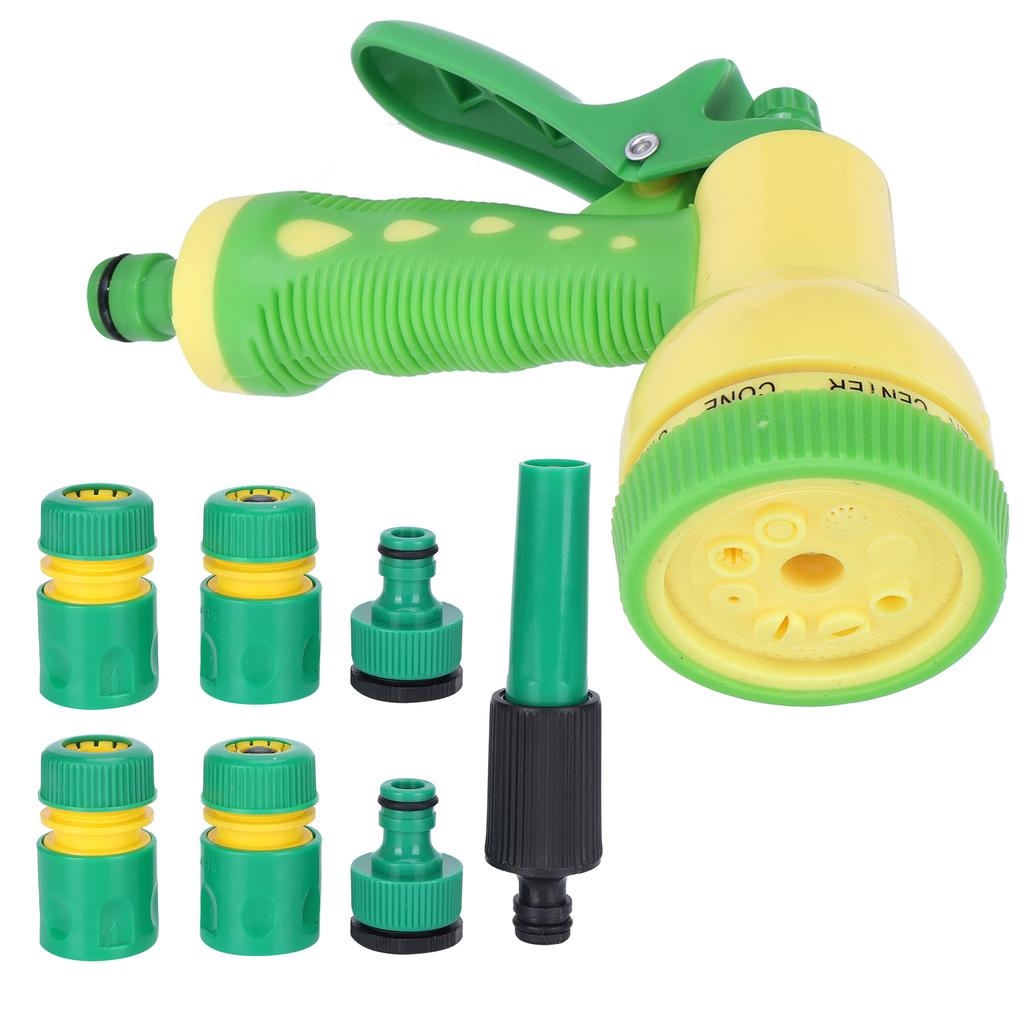 Garten Sprühgerät Set mit 8 Sprühmodi Hochdruck Sprinkler zum Bewässern Autowaschen