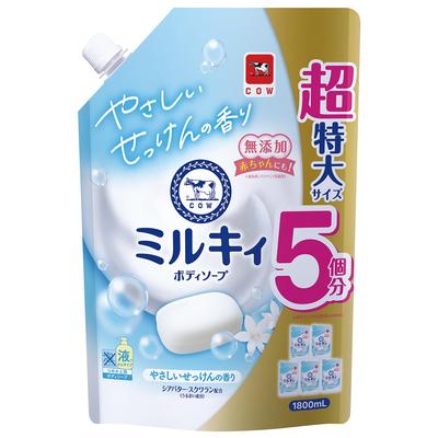 Mleczne mydło do ciała delikatne 1800ml Mydło, Uzupełnienie,