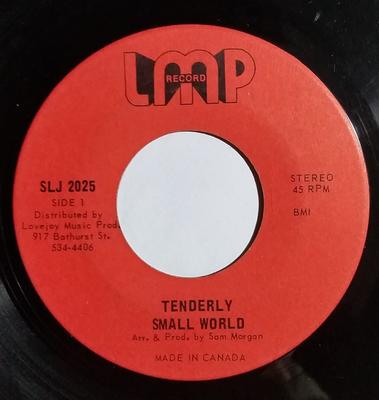 7inch Record SMALL WORLD  Tenderly SLJ2025 LMP Canada Reggae Ska  Dub Used