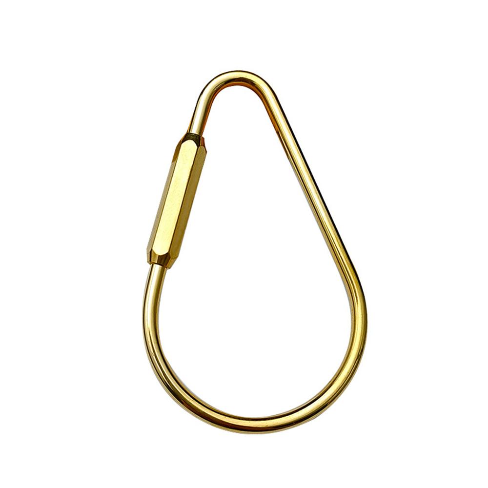 Keychain With Lock D Key Chain Color Camping Carabiner Survival Camping Equipment Buckles Hooks Key Ring Accessories