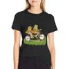 Frog And Toad On The Bike T-Shirt Plus Size Tops Tops Summer Tops Kawaii Clothes T Shirt Women