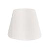 Abażur [A-30201] Abażur montowany na ramieniu, Abażur hotelowy, Abażur zastępczy do lamp biurkowych, Biały shantung, Średnica 30cm