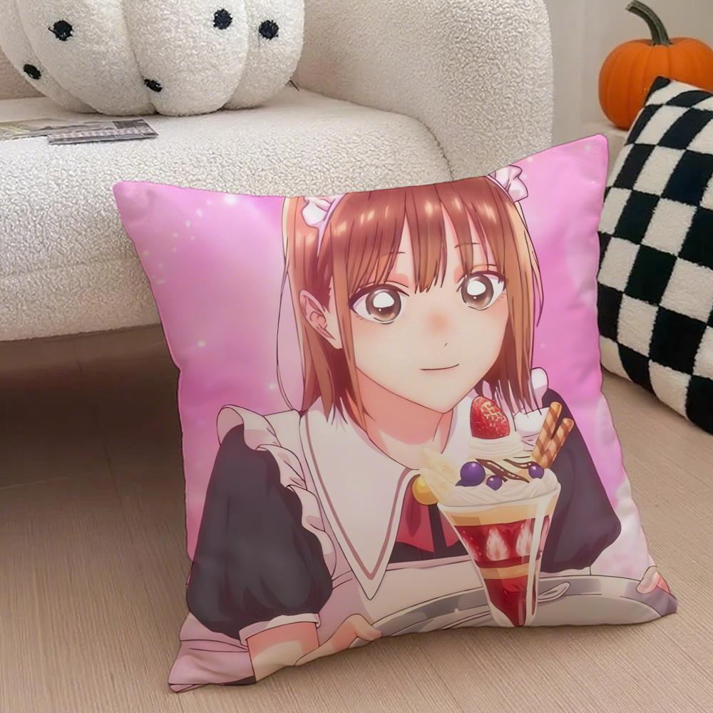 Heartwarming Sports Japanese Anime BBlue Box Cushion Cover Throw Pillow Cover Hidden Button Durable Polyester Chair Cushion