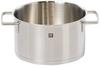 ZWILLING Stockpot 20cm Stainless Steel Deep Stockpot with Bottom Induction Cooktop Dishwasher Safe Japanese "Vitality 3.5L" Double-Handled 3-Layer