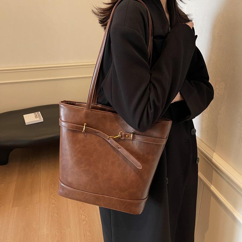 Retro Fashion Casual Underarm Tote Bag Women's 2025 Autumn and Winter New Trend Versatile Shoulder Bag High-end Women's Bag