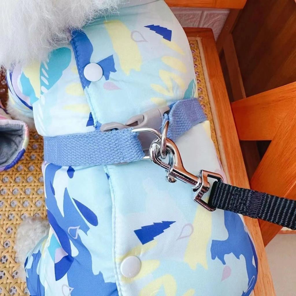 Haine pentru câini Teddy Pet Bi Xiong Haine cu patru picioare Haine groase de bumbac Înfășurătură pentru burtă Cald la burtă Burtă