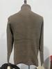 Men's Slim Fit Knitted Sweater - Solid Color, Turn-Down Collar, Long Sleeve, Trendy Brand for Fall/Winter