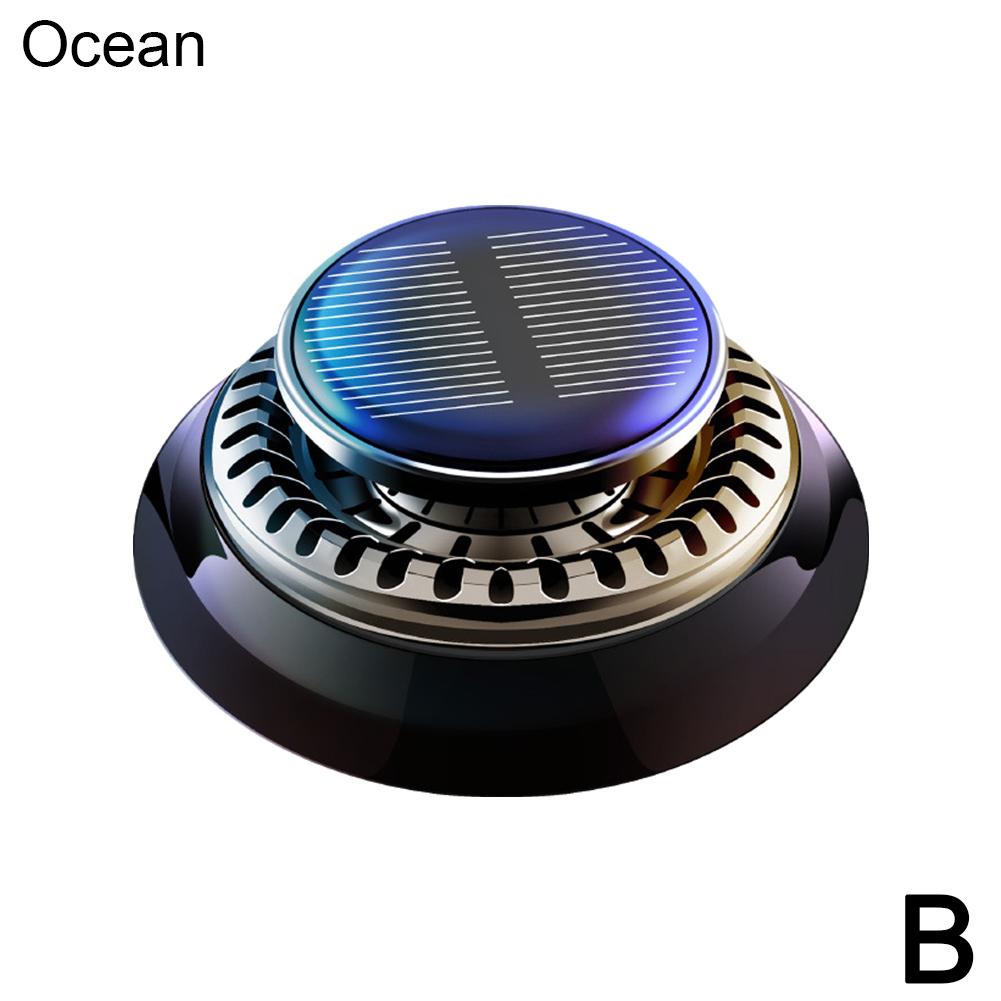 Solar Car Fragrance Vehicle Air Freshener Automatic Rotation Car Aroma Diffuser for Essential Oils Car Perfume Odor Remover
