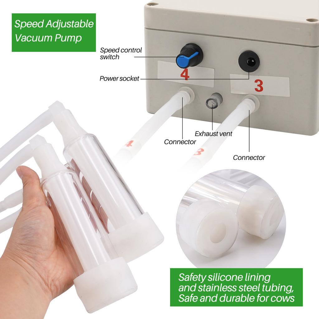 10L nerezové dojicí vědro vakuové čerpadlo elektrický kozí dojicí stroj 220V pulsační dojicí stroj pro skot