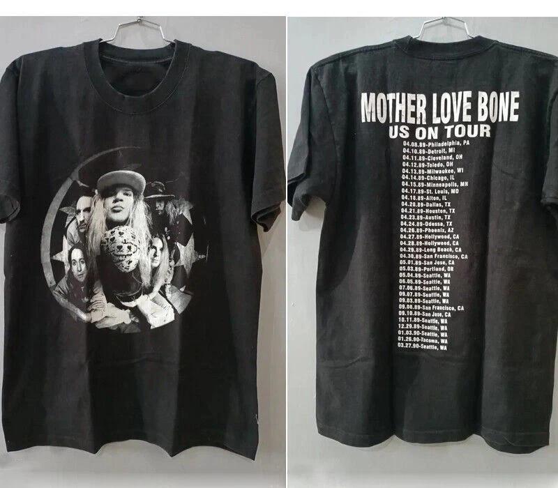 Футболка Mother Love Bone Shaka В тур 2-сторонняя базовая черная футболка 2XL