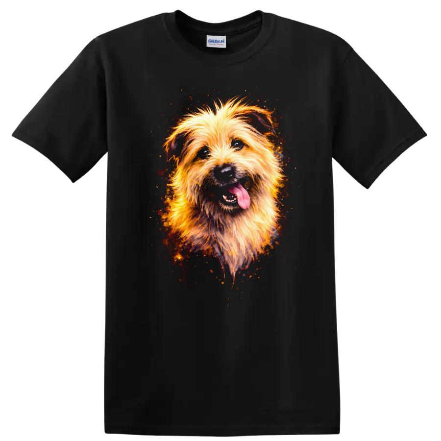 Dog Breed Illustration T Shirt Funny Pet Lover Graphic Tee Cute Animal Art