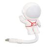 Spaceman Voice Control Night Light USB Powered Dual Color Temperature Dimmable LED Bedside Lamp
