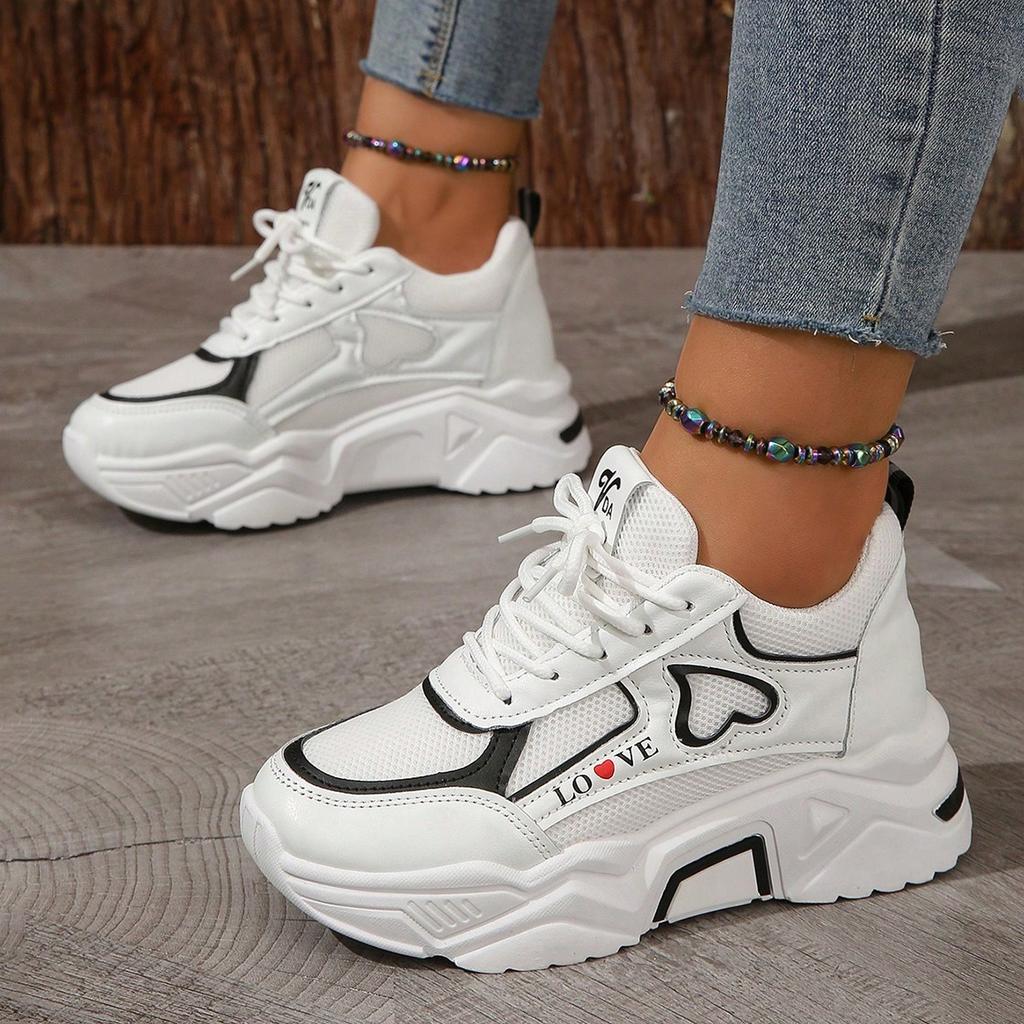 Fashion Platform Flat Shoes Women's Casual Trainers 2025 Sneakers Ladies Vulcanize Footwear