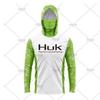 HUK Tuta da Pesca con Cappuccio e Maschera per Sport all'Aperto Leggera Protezione Solare Maniche Lunghe Luya