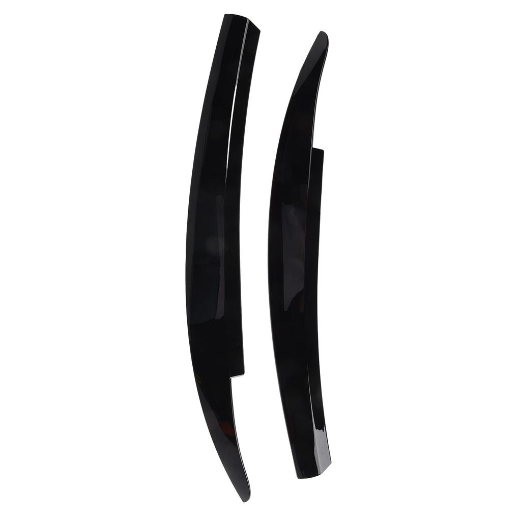 2 st Bilstrålkastare Lampögonbryn Ögonlocksskydd Dekorationslist För Scirocco 2009- 2017 Glansig Svart Kolfiber Mönster Biltillbehör