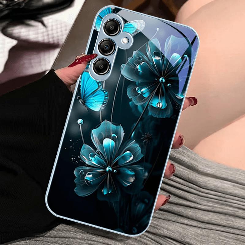 For Samsung A70 A70s A71 A72 A73 Fashion New Case For Galaxy A50 A50S A51 A52 A52S A53 A54 A55 A56 PC Tempered Glass Phone Cover