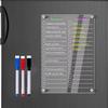 Multifunctional Fridge Weekly Calendar Erasable Memo Board  for Grocery Shopping List & Chore