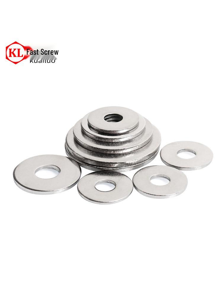 Thickened 304 Stainless Steel Flat Washer M3-M30, Wide Edge Round Spacer M3 (10 pieces)