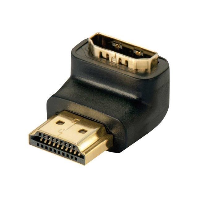 Adaptateur HDMI - Lindy - 41085 - Coudé 90° bas - Compatible FullHD 1080p - Noir