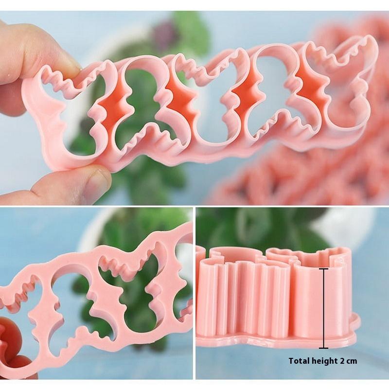 6Pcs 3D Christmas Cookie Cutters Biscuit Mold Gingerbread Man Cookie Mould Stamp Xmas  Year Party Decor Baking Tools