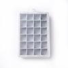 Silikonová formička na led s víkem - 15 a 24 mřížek, snadno uvolnitelná čtvercová forma