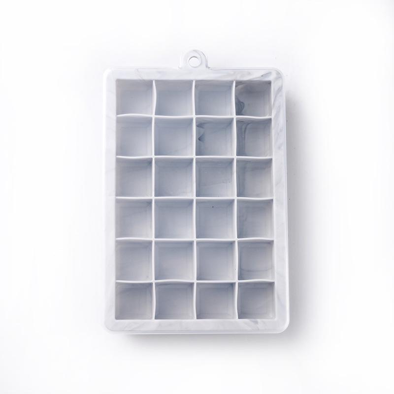 Silikonová formička na led s víkem - 15 a 24 mřížek, snadno uvolnitelná čtvercová forma